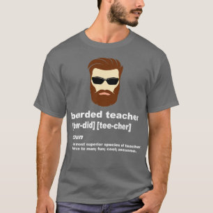Funny Beard Teacher Shirt Lehrer Wertschätzung Gif