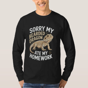 Funny Bearded Dragon Art for Kids Boys Girls Bart T-Shirt