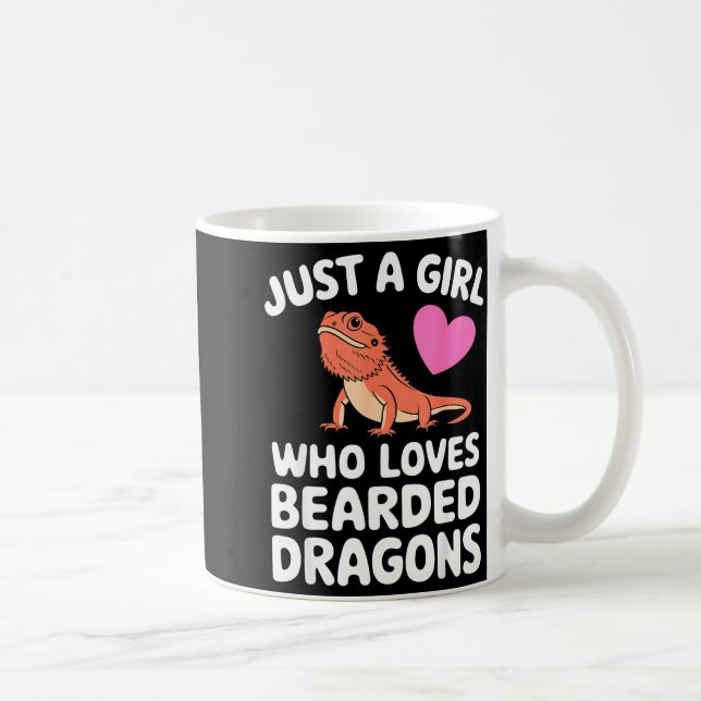 Funny Bearded Dragon Art For Women Girl Bearded Dr Kaffeetasse (Rechts)