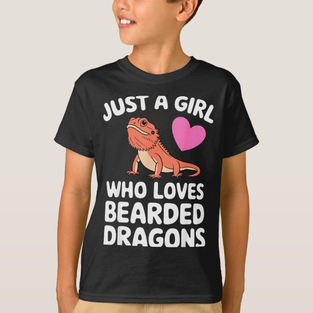 Funny Bearded Dragon Art For Women Girl Bearded Dr T-Shirt (Vorderseite)