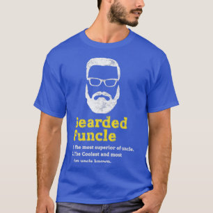 Funny Bearded Unshaved Funcle Brillen gestört G T-Shirt