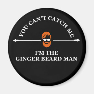 Funny Bearted Zittes Ingwerbart Magnet