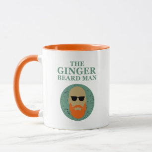 Funny Bearted Zittes Ingwerbemann Tasse