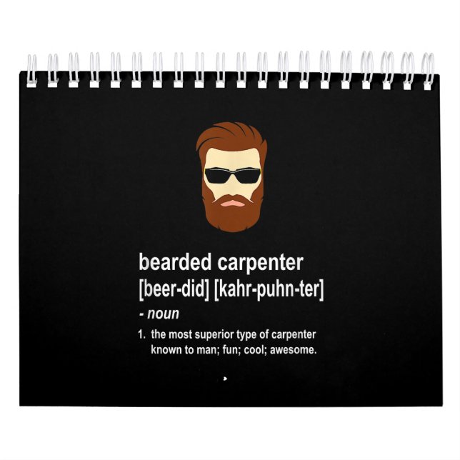 Funny Beat Carpenter Geschenk Männer Kalender (Titelbild)