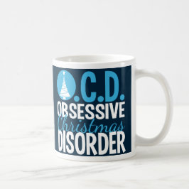 Funny Beautiful Blue Christmas Tree Tasse