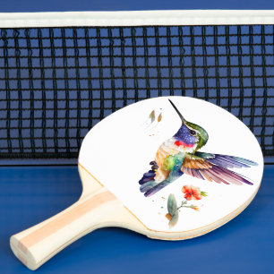 Funny & Beautiful Hummingbirds for Bird Lovers on Tischtennis Schläger