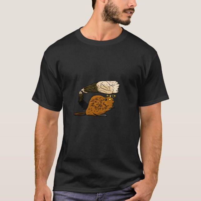 Funny Beaver Costume T-Shirt (Vorderseite)