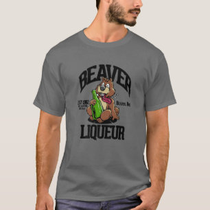 FUNNY BEAVER LIQUOR BEAVER LIQUEUER DRINKING SPASS T-Shirt