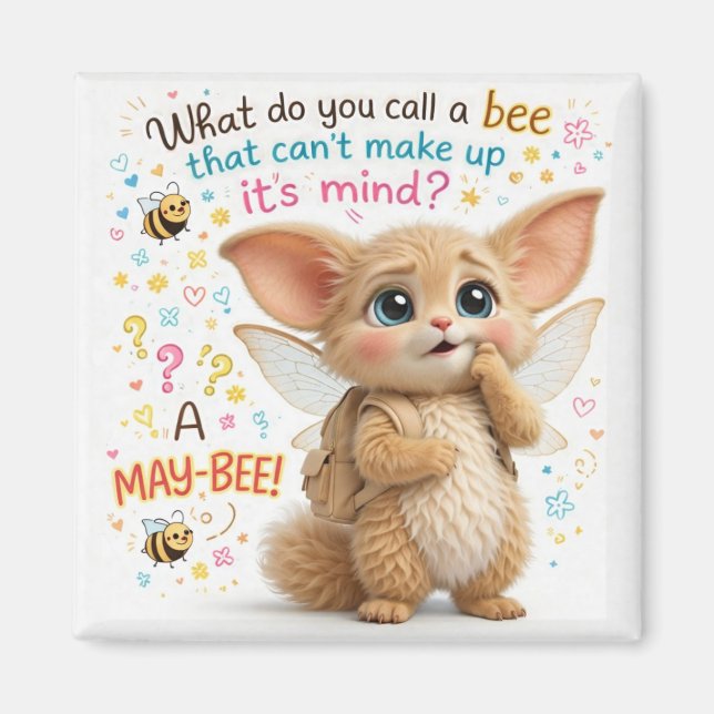 Funny Bee Dad Joke Magnet (Vorne)