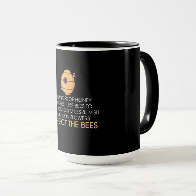 Funny Bee Hive Gift | Honey Bee Lover Geschenke Tasse (VorderseiteRechts)