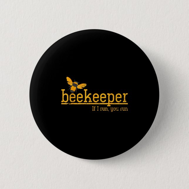 Funny Bee Hive Honey Lover Gift Beekeeper  Button (Vorderseite)
