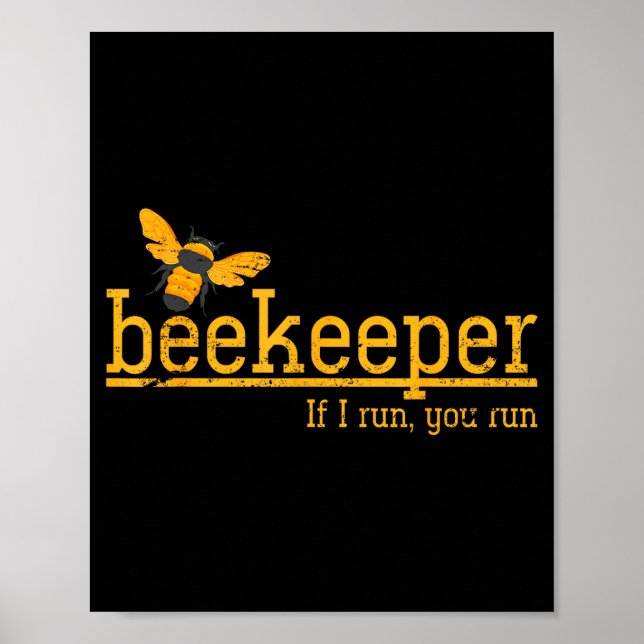 Funny Bee Hive Honey Lover Gift Beekeeper  Poster (Vorne)