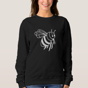 Funny Bee mit Lächeln auf der Gesichtshaut Bienenz Sweatshirt