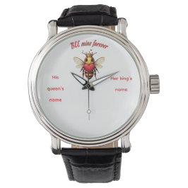 Funny Bee Pun Valentine  Armbanduhr