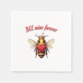 Funny Bee Pun Valentine  Serviette
