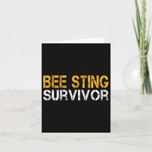 Funny Bee Sting Survivor Kids Bee Keeper wird gut Karte