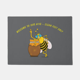 Funny Bee Welcome Doormat | Nur saubere Füße Fußmatte