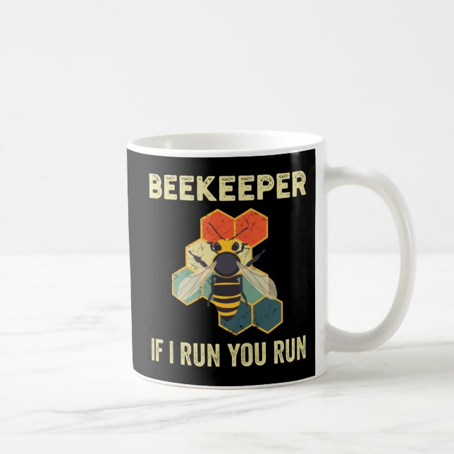Funny Beekeeper Bienenkraut Bienenzucht Kaffeetasse (Rechts)