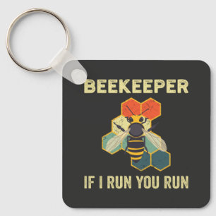 Funny Beekeeper Bienenkraut Bienenzucht Schlüsselanhänger