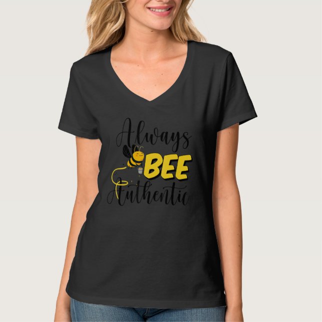 Funny Beekeeper immer Bee Authentic Honey Bee Loc T-Shirt (Vorderseite)
