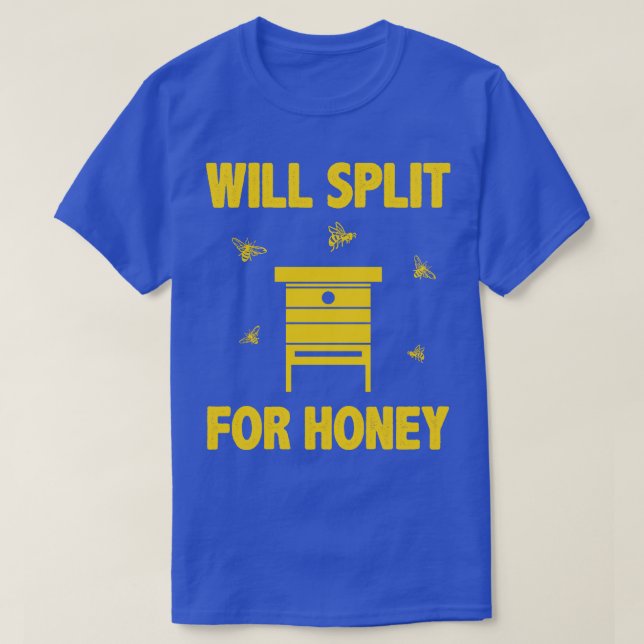 Funny Beekeeping Bees Hive Honey T-Shirt (Design vorne)