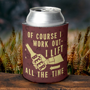 Funny Beer Bebauung Spaß mit braunen Stout-Blasen Dosenkühler