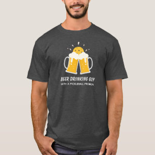 Funny Beer Drink Typ mit einem Pickleball-Problem T-Shirt