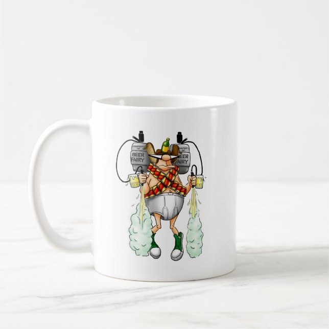 Funny Beer Fairy Tasse Gift (Links)