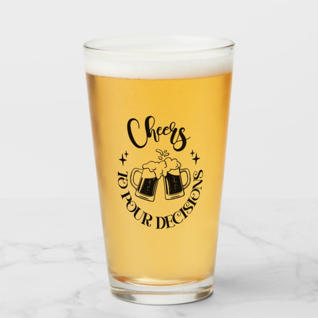 Funny Beer Glas (Vorne (Gefüllt))
