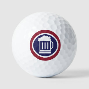 Funny Beer Golfer Golf Balls Golfball