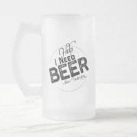 Funny Beer Joke Travel oder Party Mattierte Tasse
