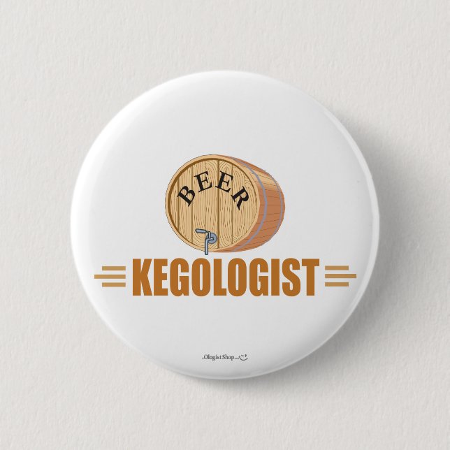 Funny Beer Keg Button (Vorderseite)