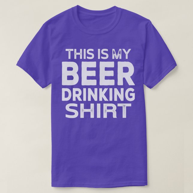 Funny Beer Lover Beer Drinker  T-Shirt (Design vorne)