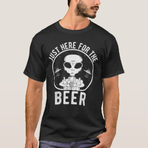 Funny Beer Lover Extranaterrestristriale Alien Ges T-Shirt