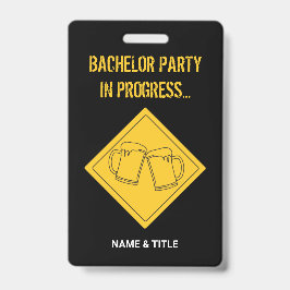 Funny Beer Lovers Bachelor Party Hochzeit Ausweis
