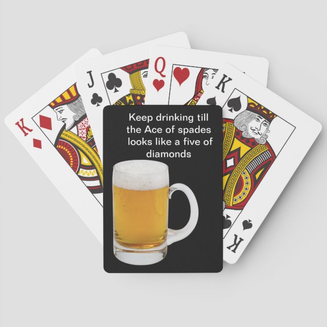 Funny Beer Playing Cards Spielkarten (Rückseite)