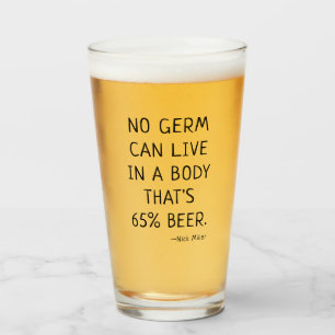Funny Beer Quote Nick Miller Glas