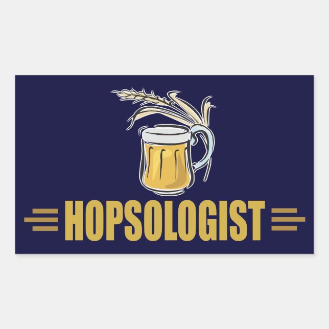 Funny Beer Rechteckiger Aufkleber (Vorderseite)