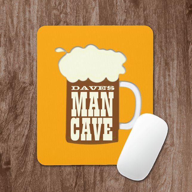 Funny Beer Tasse Man Cave Mousepad (Von Creator hochgeladen)