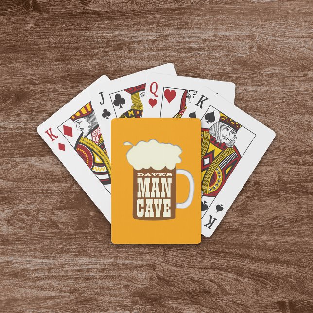 Funny Beer Tasse Man Cave Spielkarten (Von Creator hochgeladen)