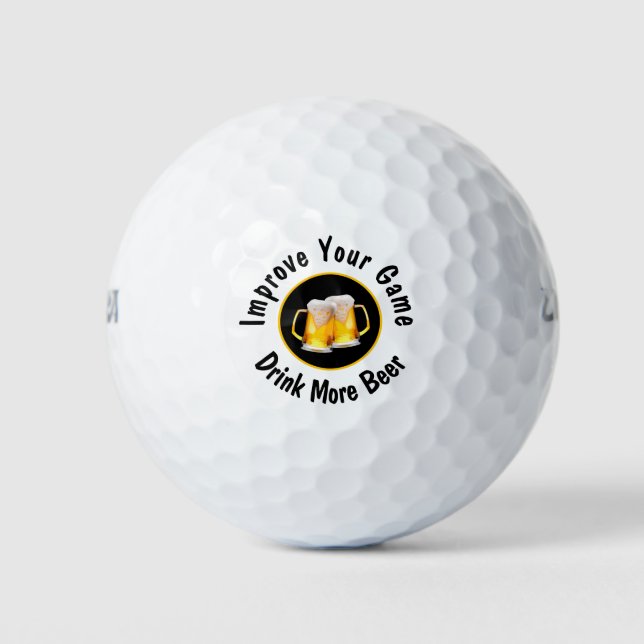 Funny Beer Typ Neue Golfballs Golfball (Vorderseite)