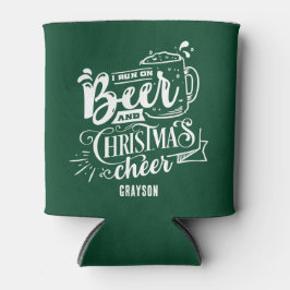 Funny Beer und Weihnachtsmann Name Can Cooler Dosenkühler