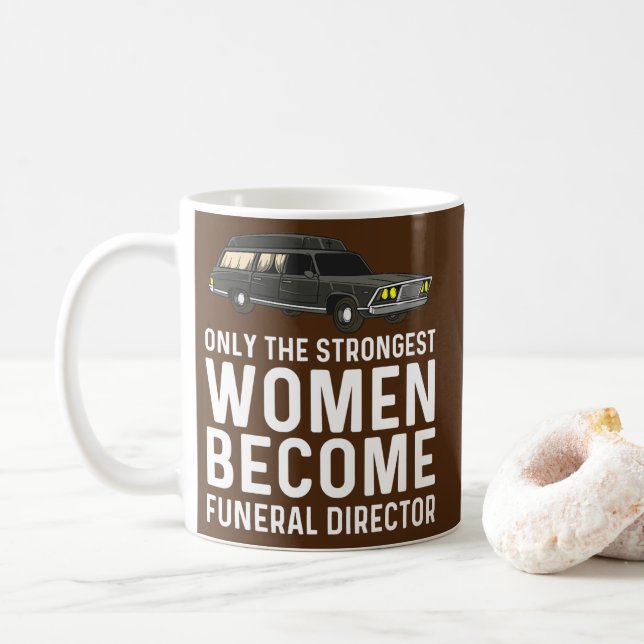 Funny Beerdigung Director Gift Frauen Mama Mortici Kaffeetasse (Mit Donut)