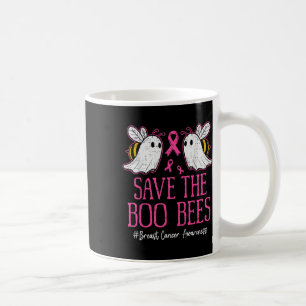Funny Bees Ghost Boo Breast Cancer Awareness Pink Kaffeetasse