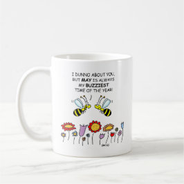 Funny Bees in May Blume Gardener Kaffeetasse