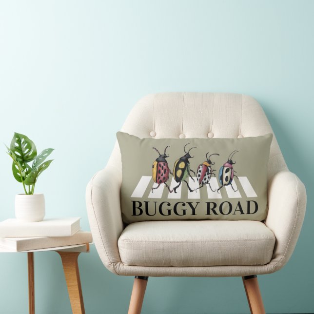 Funny Beetles Lumbar Throw Kissen (Stuhl )