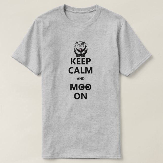 Funny Behalt Calm Zitat Puff T-Shirt (Design vorne)