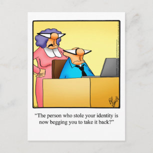 Funny "Behalt in Touch" Postkarte