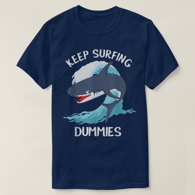 Funny Behalt Surfdumies Haie T-Shirt (Design vorne)