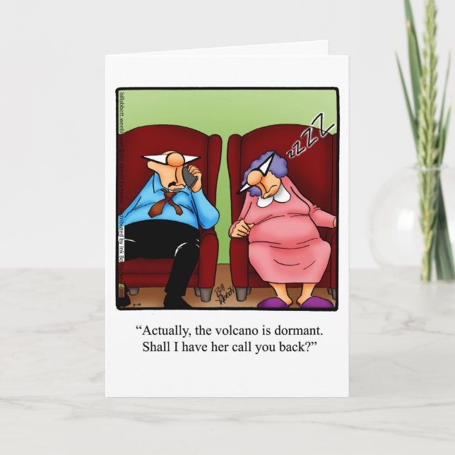 Funny Behalte in Touch Blank Grußkarte Karte (Vorderseite)